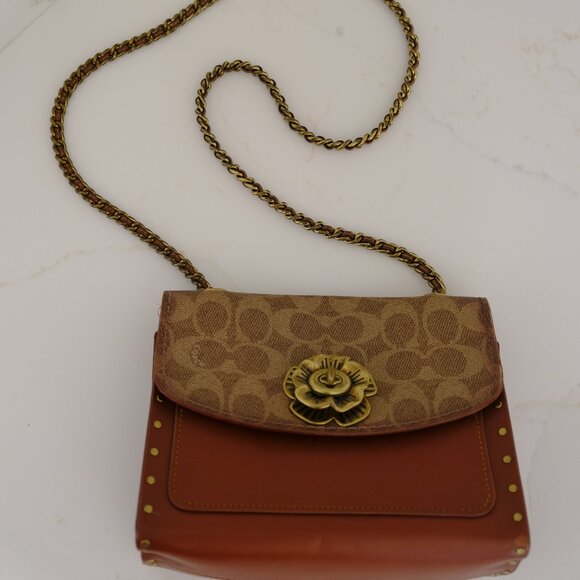 Coach Parker Bag with Signature Canvas and Rivets - Picture 2 of 2